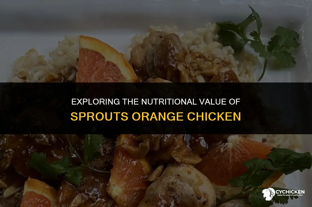 is sprouts orange chicken healthy