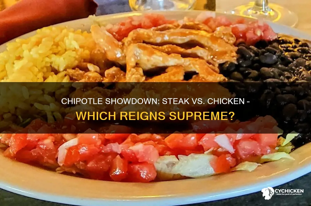 is steak or chicken better at chipotle