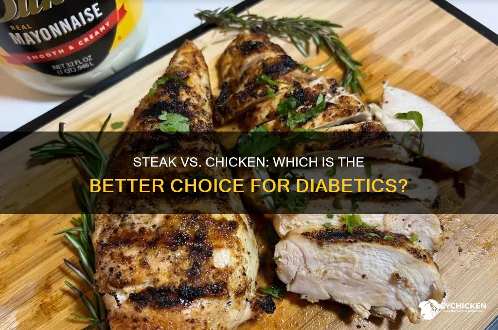 is steak or chicken better for a diabetics
