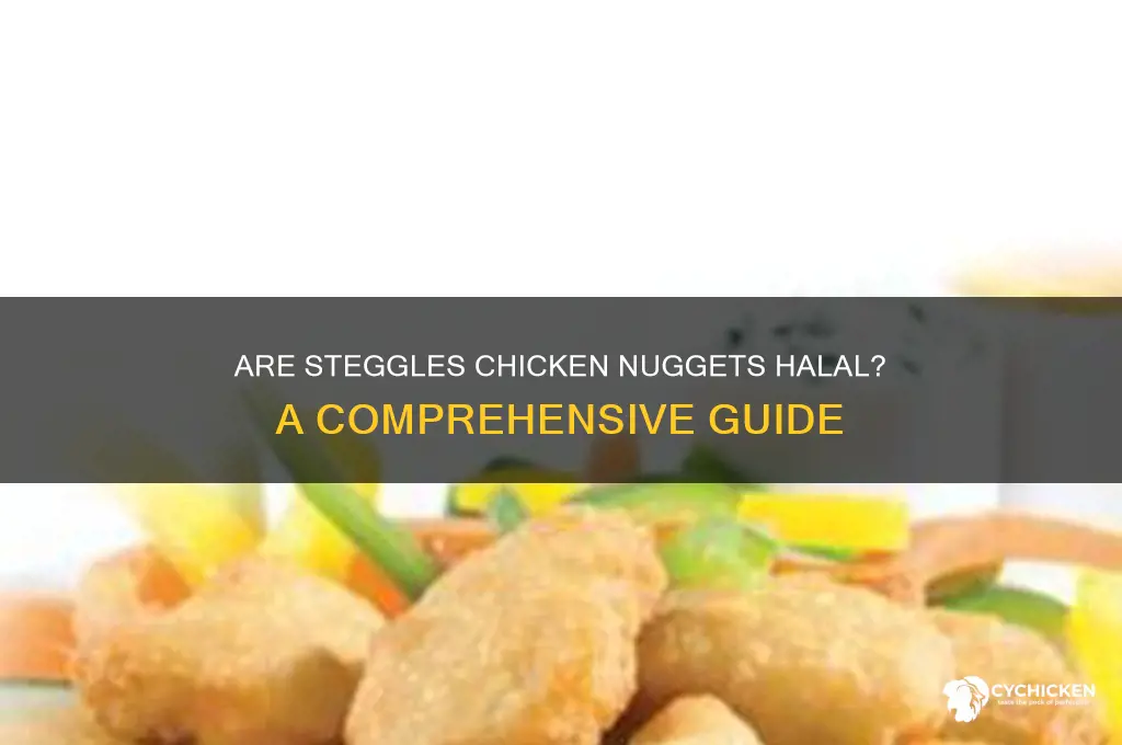 is steggles chicken nuggets halal