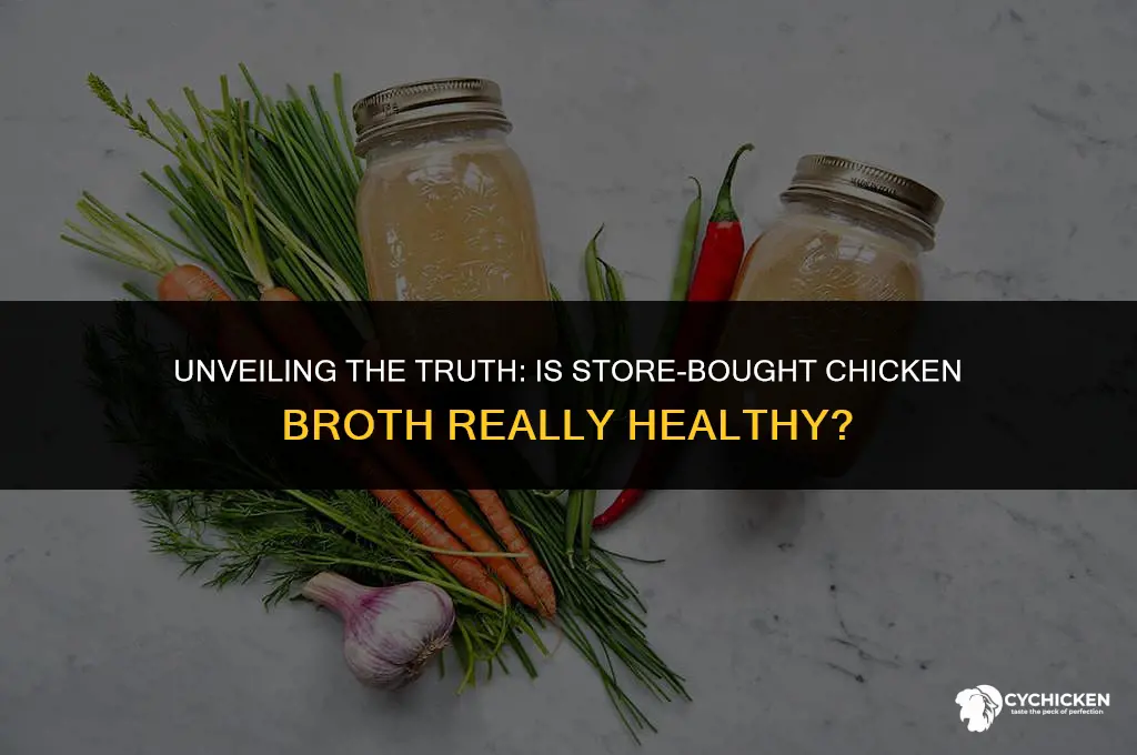 is store-bought chicken broth healthy