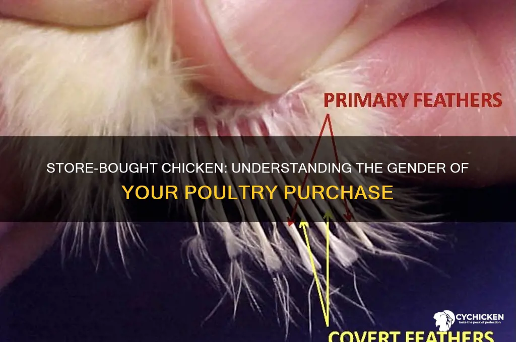 is store bought chicken male or female