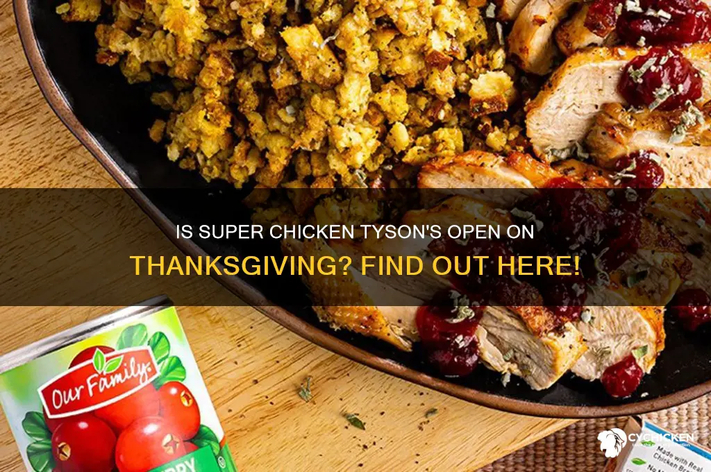 is super chicken tysons open on thanksgiving