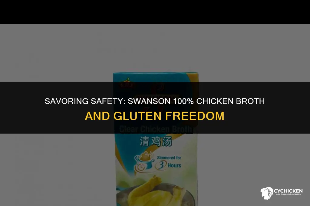 is swanson 100 chicken broth gluten free
