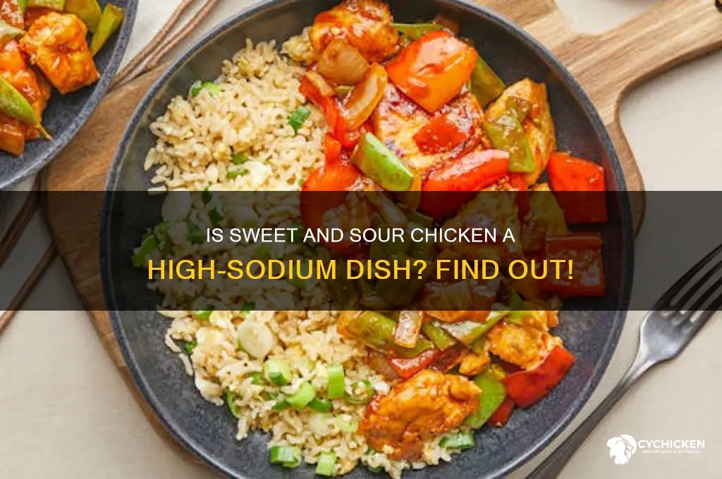 is sweet and sour chicken high in sodium