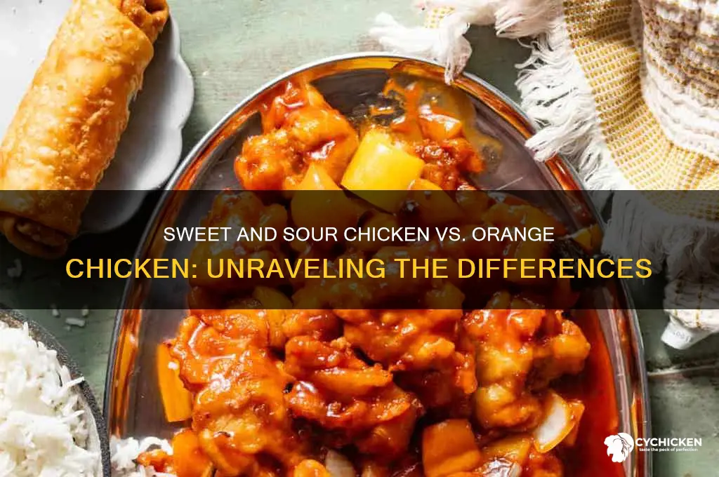 is sweet sour chicken same as orange chicken