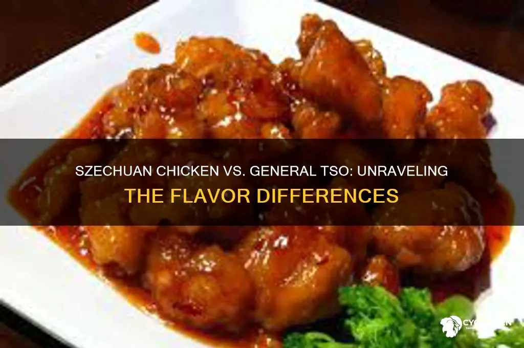 is szechuan chicken similar to general tso
