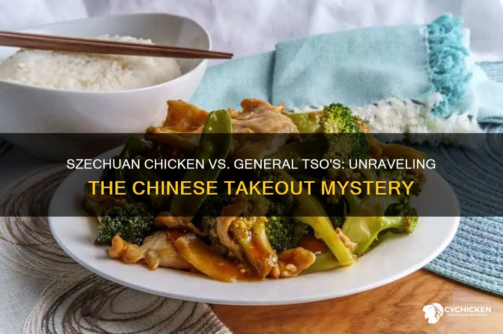 is szechuan chicken the same as gen tsos