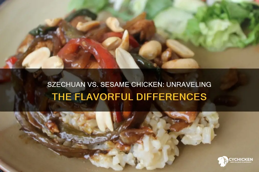 is szechuan chicken the same as sesame chicken