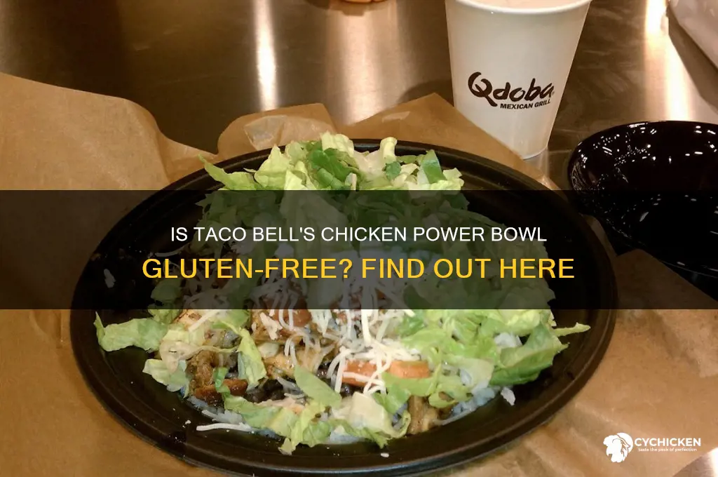 is taco bell chicken power bowl gluten free