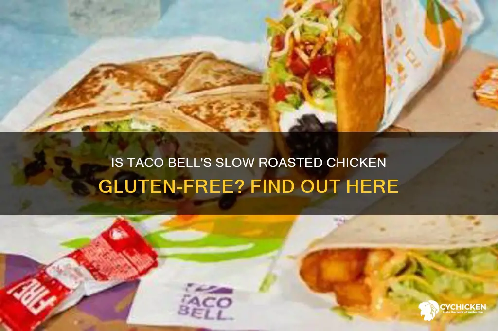 is taco bell slow roasted chicken gluten free