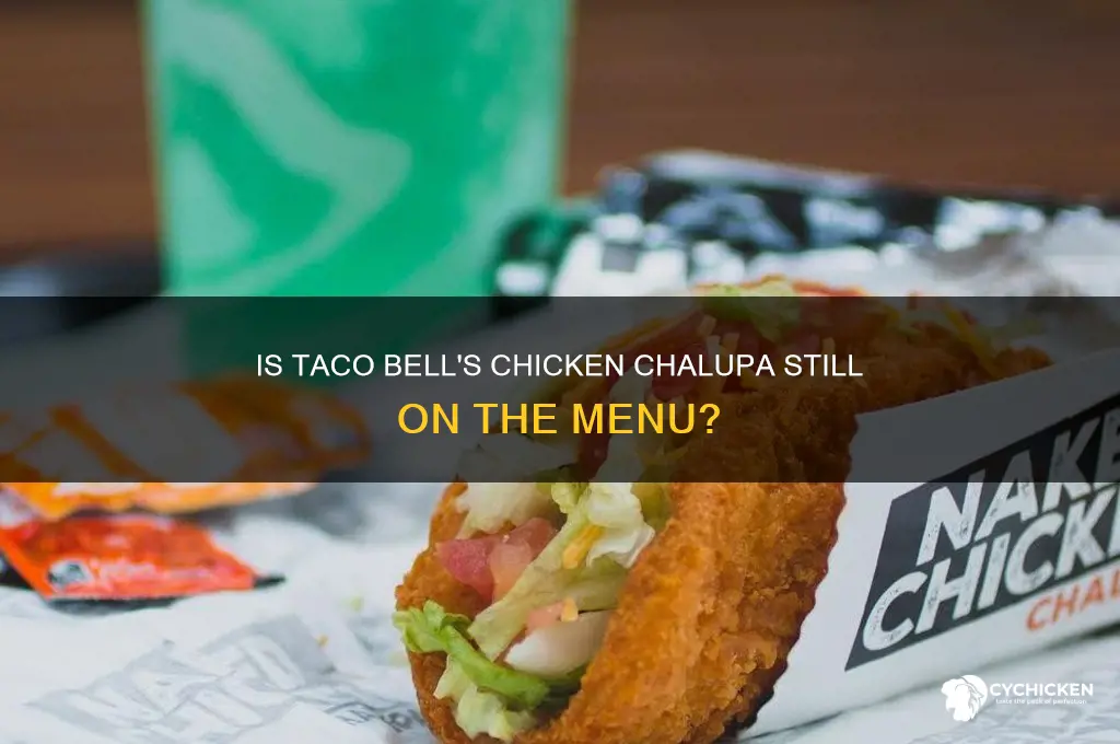 is taco bell still selling the chicken chalupa