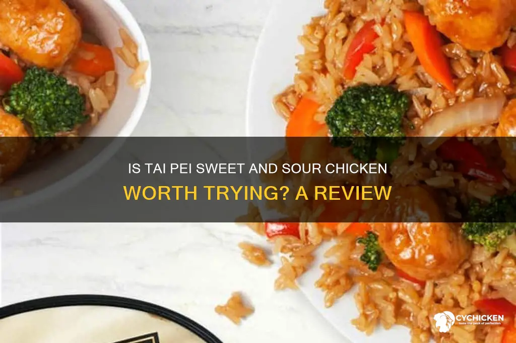 is tai pei sweet and sour chicken