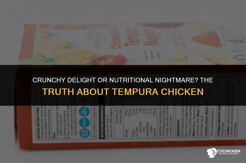 is tempura chicken healthy