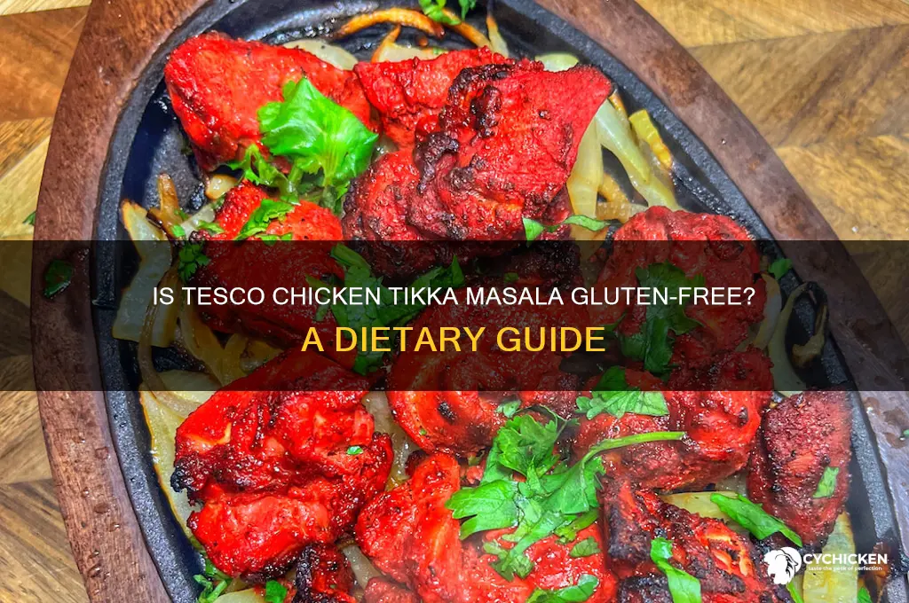 is tesco chicken tikka masala gluten free