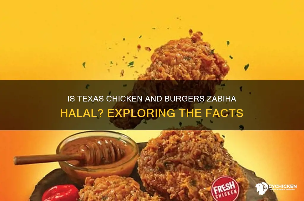 is texas chicken and burgers zabiha halal