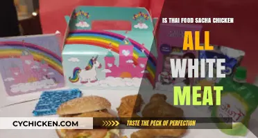 Is Thai Food's Sacha Chicken Made with All White Meat?