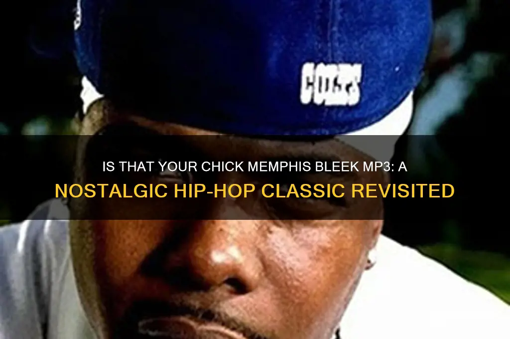 is that your chick memphis bleek mp3