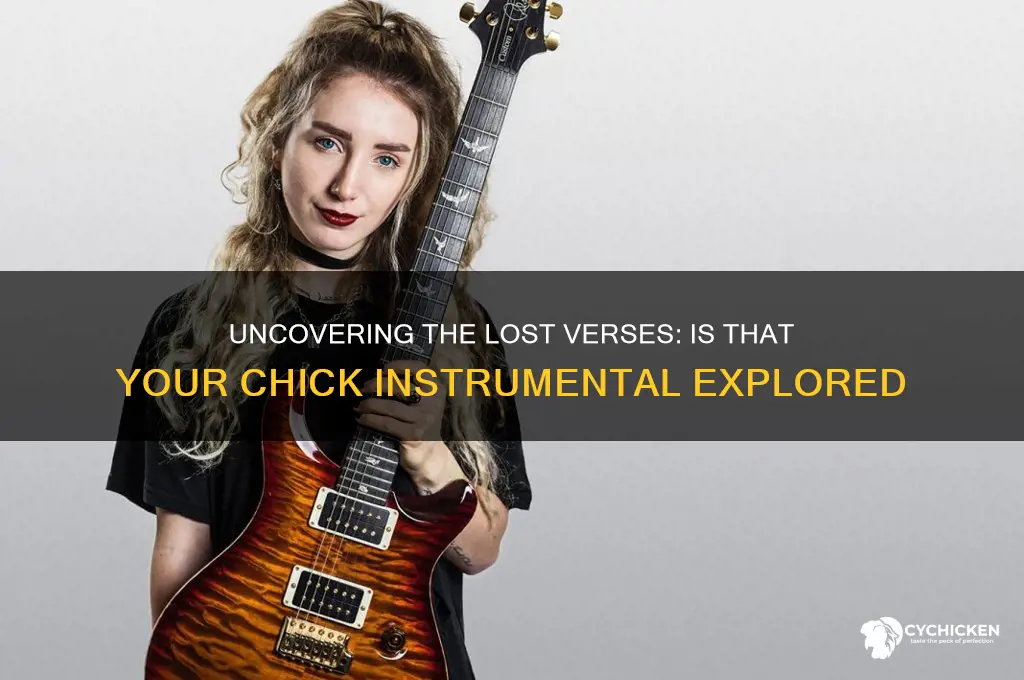 is that your chick the lost verses instrumental