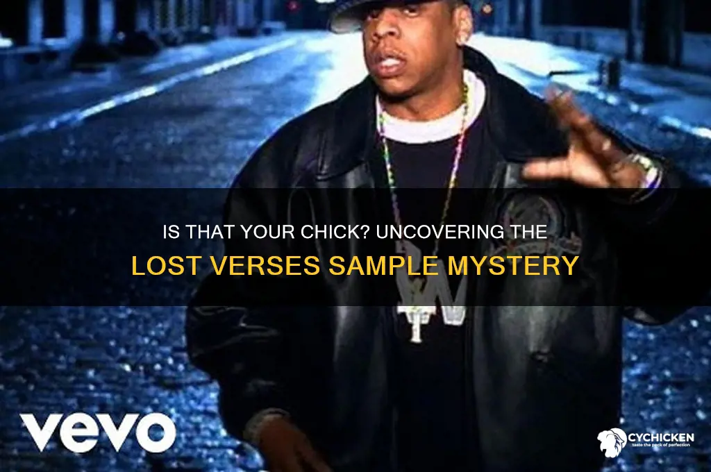 is that your chick the lost verses sample