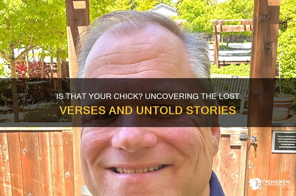 is that your chick the lost verses