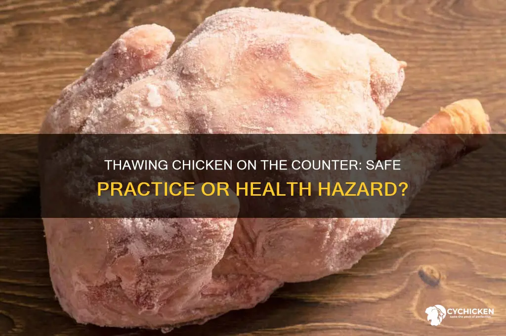 is thawing chicken on the counter safe