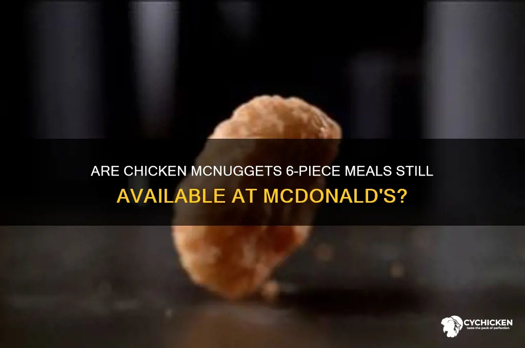 is the 6 pc chicken nuggets discontinued