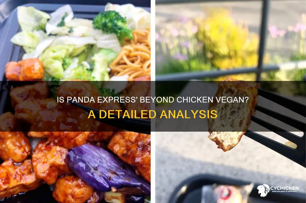 is the beyond chicken at panda express vegan
