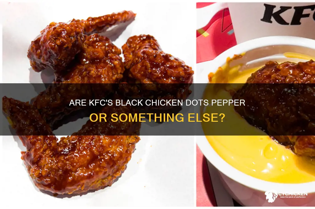 is the black dots on kfc chicken pepper