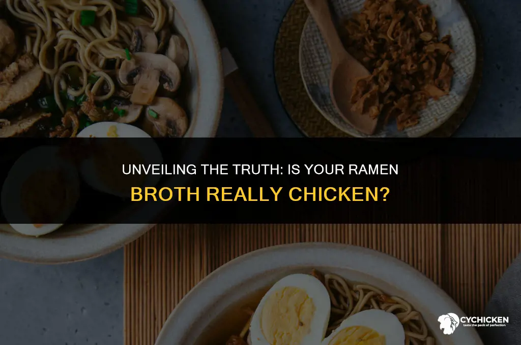 is the boulion in ramen real chicken broth