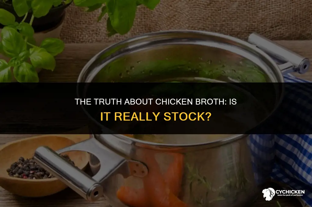 is the broth from boiling chicken stock