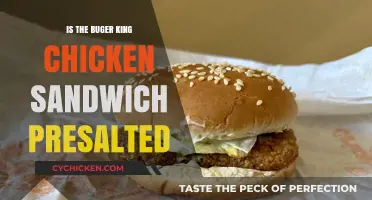 Is Burger King's Chicken Sandwich Pre-Salted? A Tasty Investigation