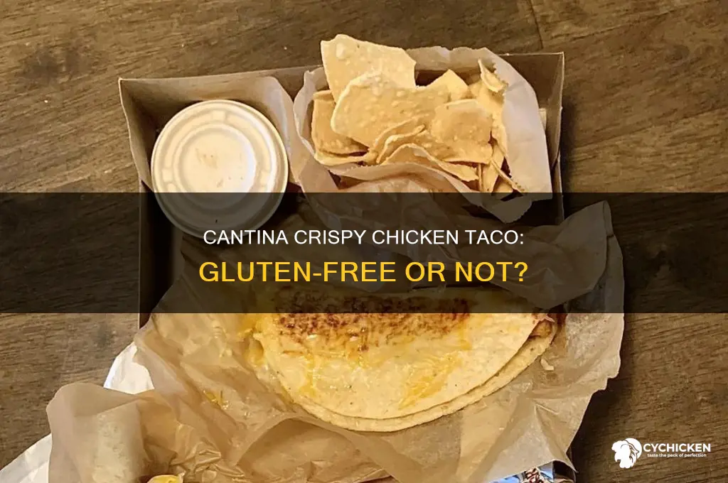 is the cantina crispy chicken taco gluten free