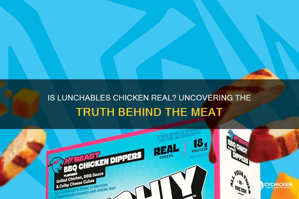 is the chicken in the lunchables real