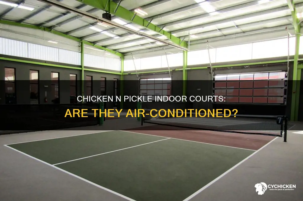 is the chicken n pickle indoor courts airconditioned