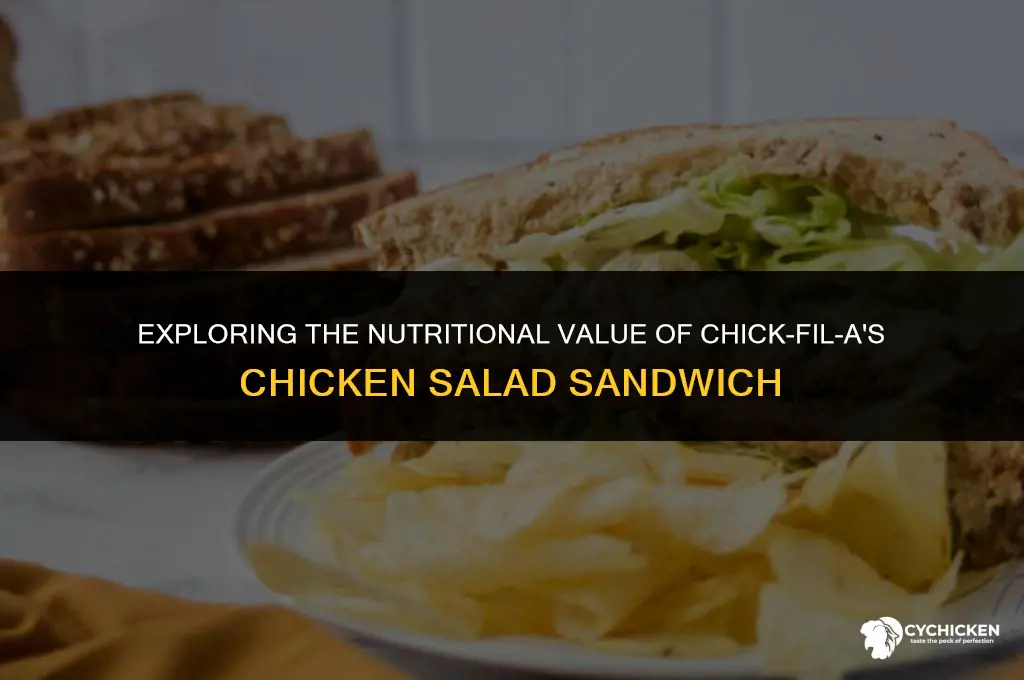 is the chicken salad sandwich from chick fil a healthy