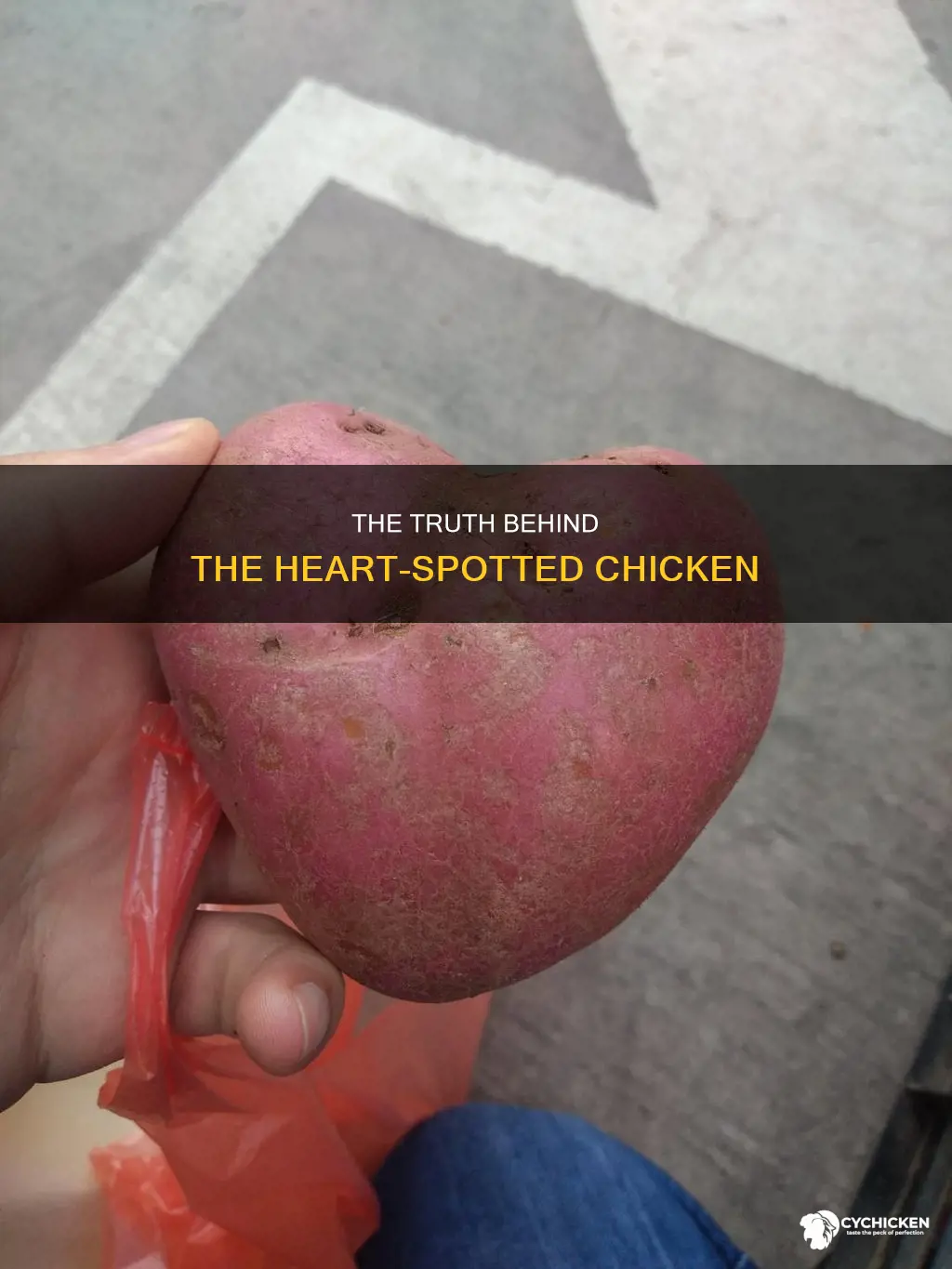 is the chicken with the heart shaped spots real