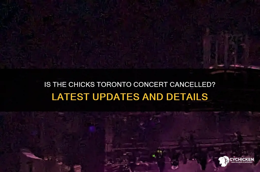 is the chicks concert cancelled in toronto