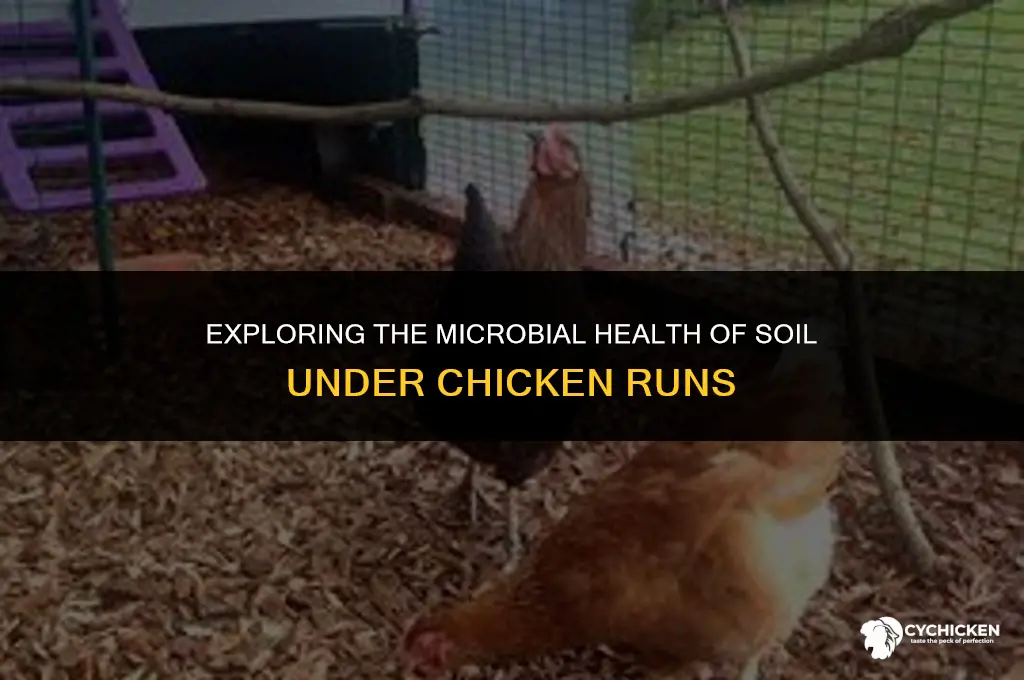 is the dirt beneath a chicken run biologically healthy