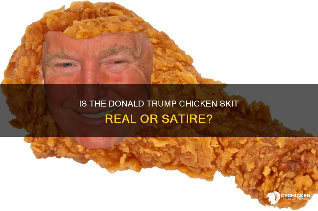 is the donald trump chicken skit rea