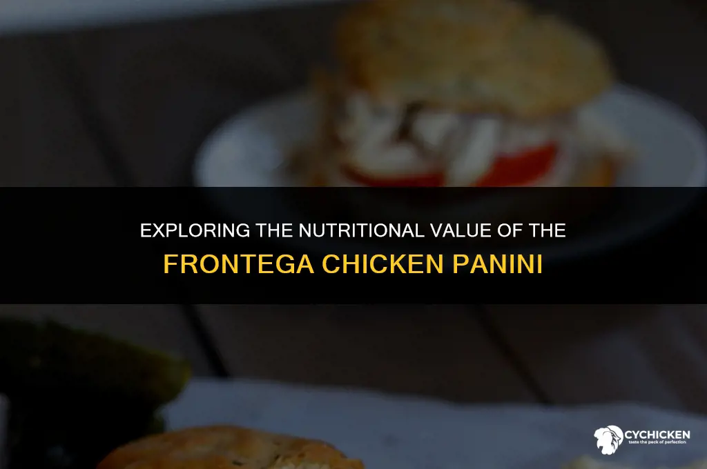 is the frontega chicken panini healthy