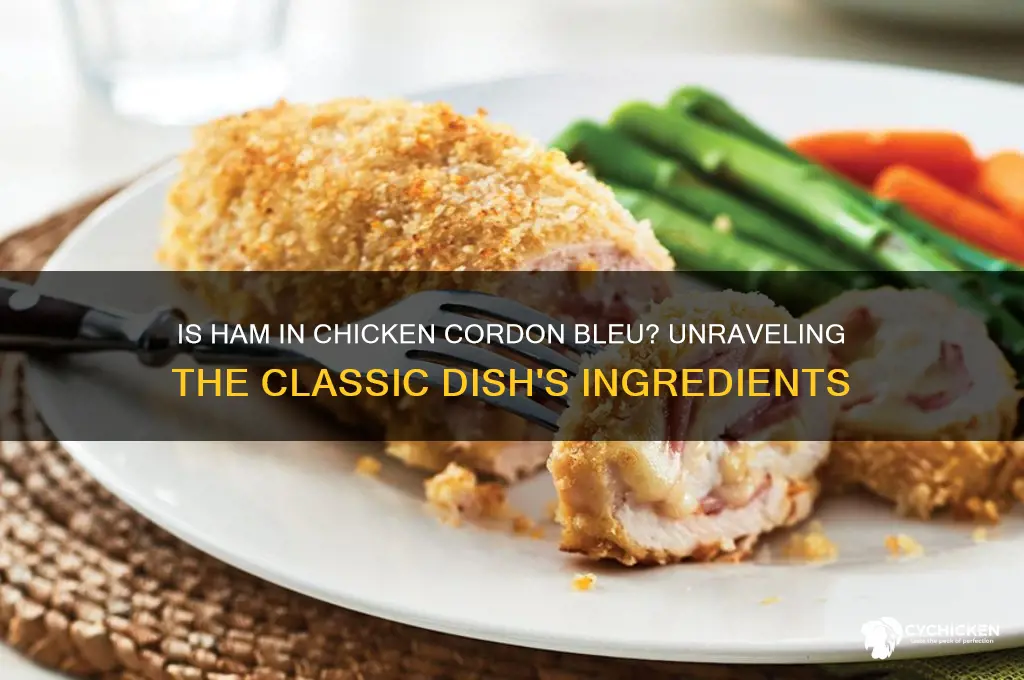 is the ham in chicken cordon bleu
