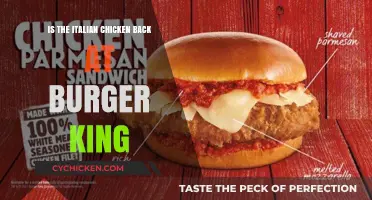 Is Burger King's Italian Chicken Back? What We Know
