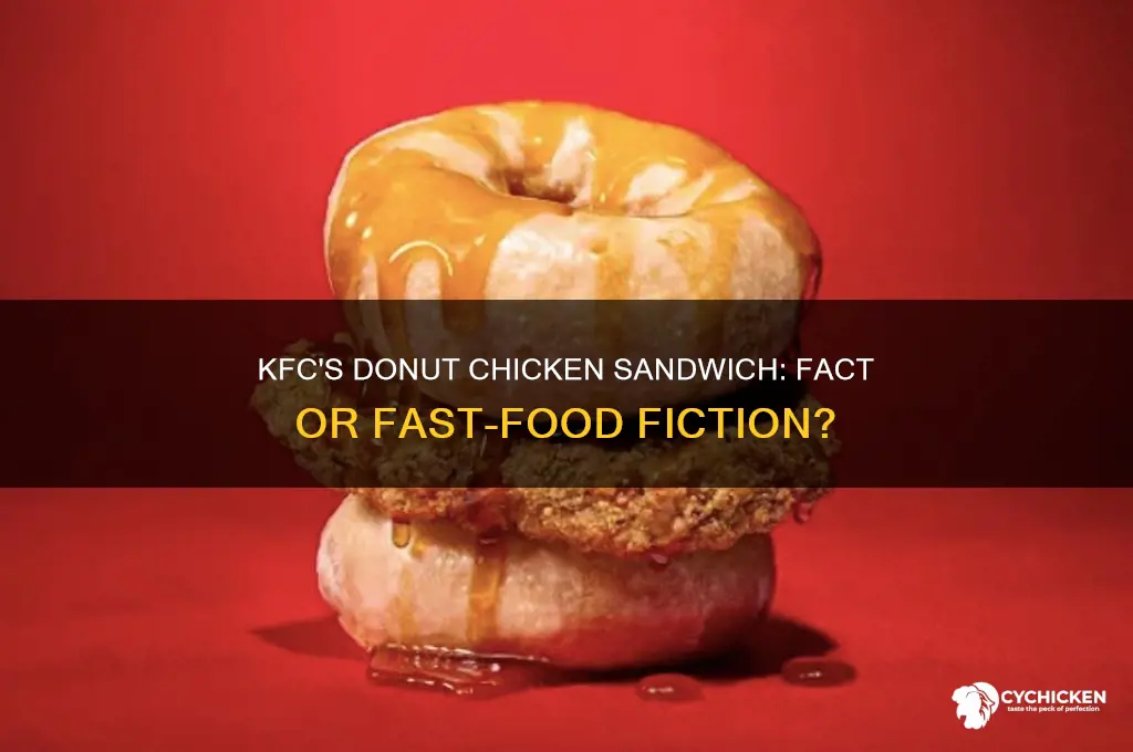 is the kfc donut chicken sandwich real