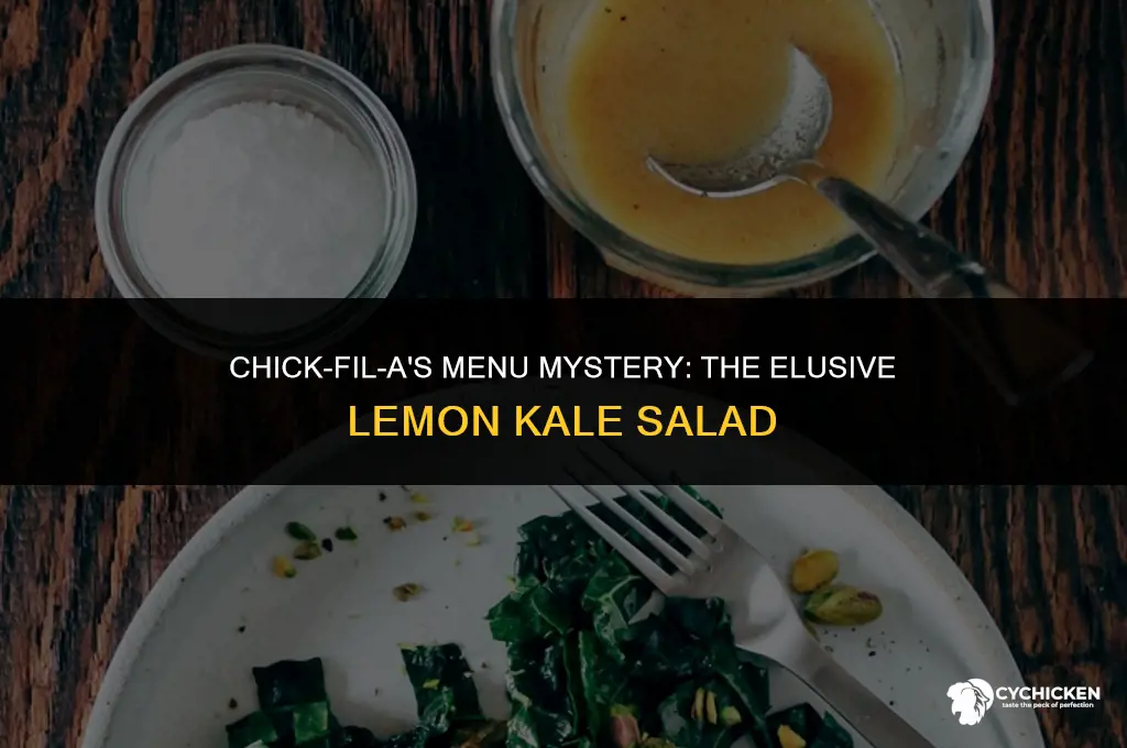is the lemon kale salad still at chick-fil-a