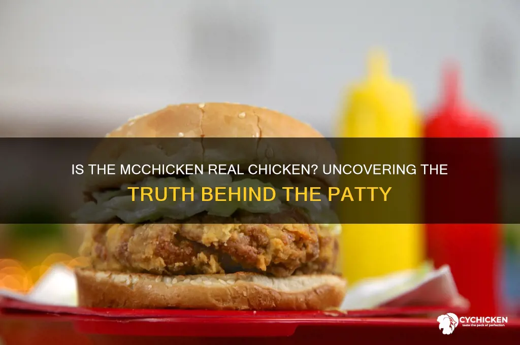 is the mcchicken made of real chicken