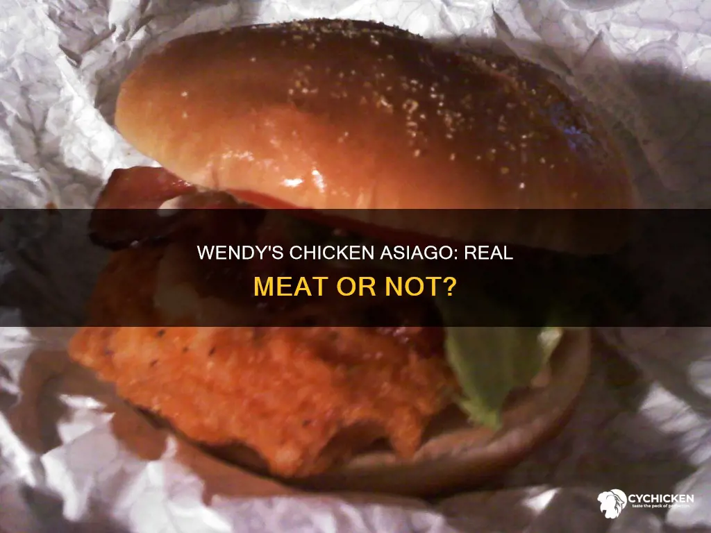 is the meat in chicken asiago at wendy