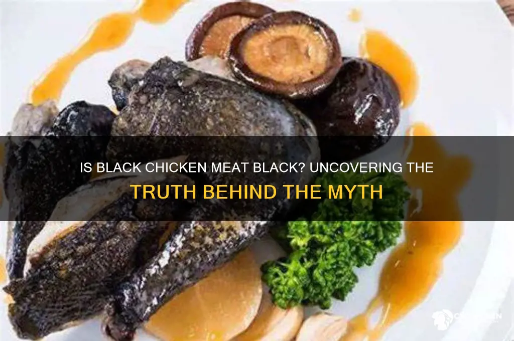 is the meat of a black chicken black