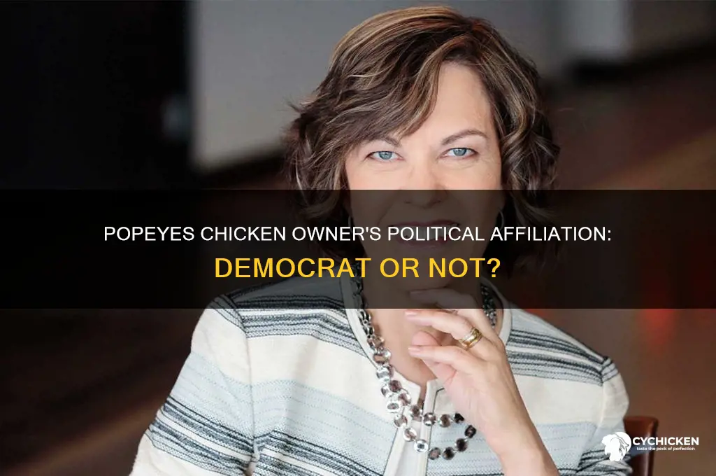 is the owner of popeyes chicken a democrat