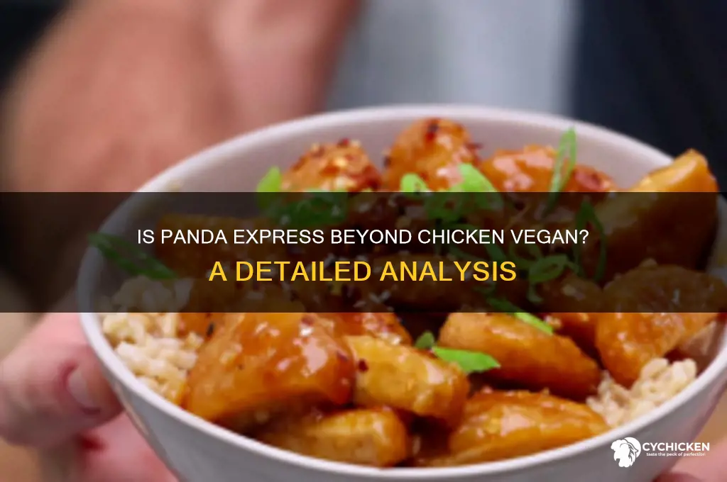 is the panda express beyond chicken vegan